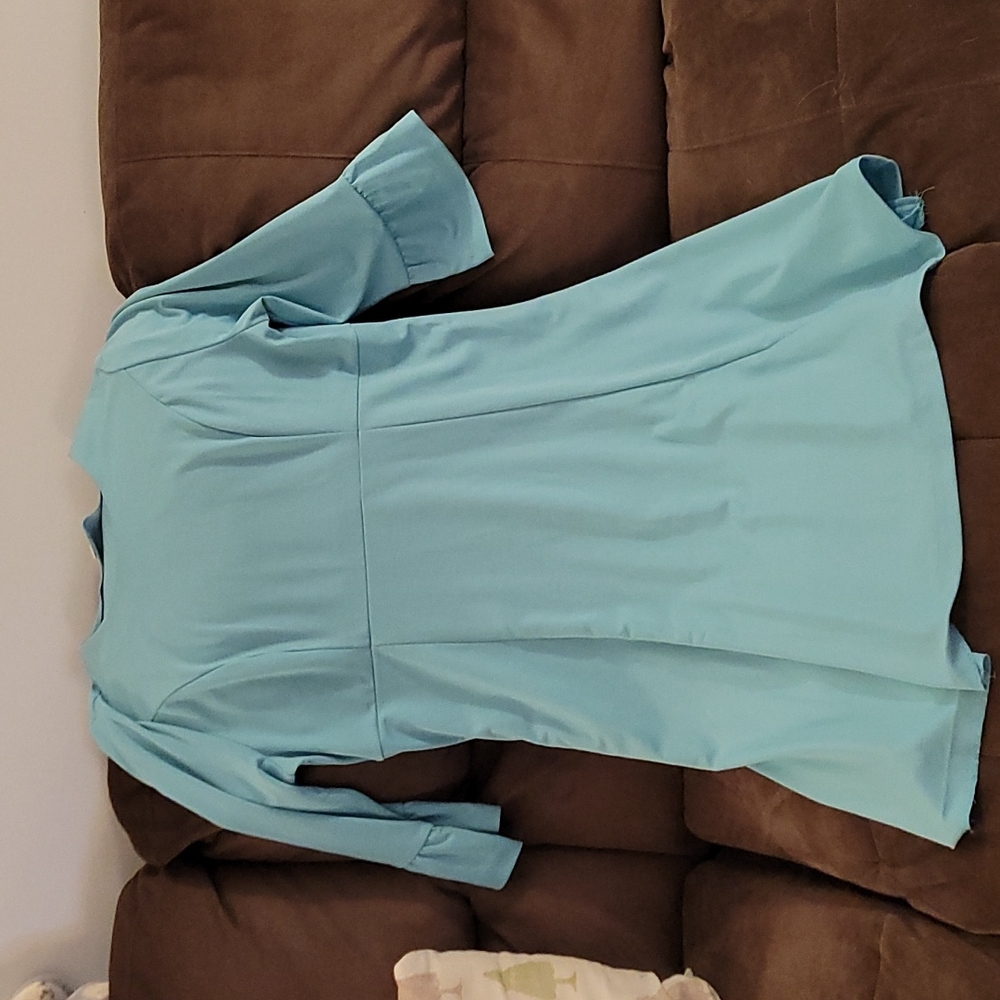 Aqua color dress